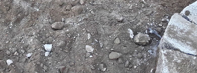 Kompost Erden Nord – Betonschotter in der Anwendung